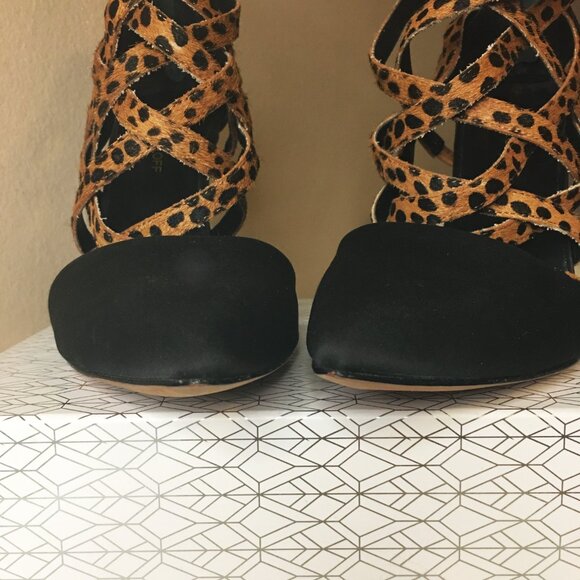 ๐๐๐๐๐๐๐ ๐๐๐๐๐๐
๐
"Rory" Leopard Print Calf Hair Black Stilettos ๐ - Picture 4 of 11